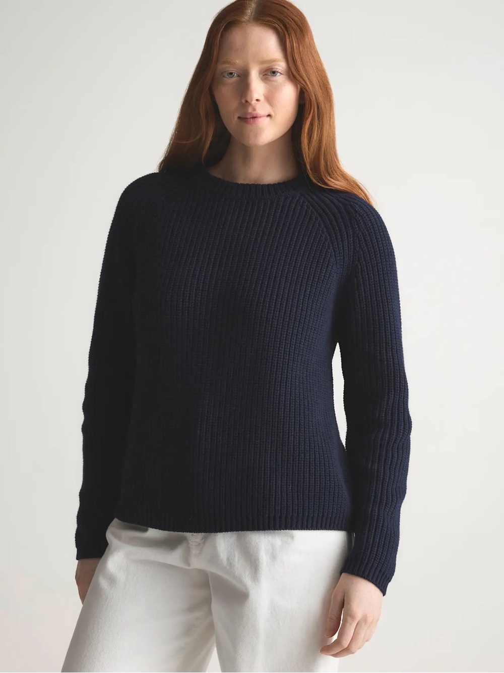 Quince 100% Organic Cotton Fisherman Crew Sweater